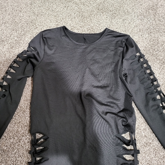 Sexy Black Cut Out Dress (NWOT) - Picture 5 of 5